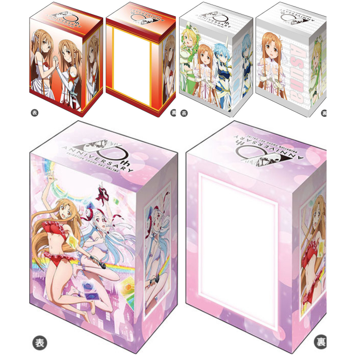 Bushiroad Deck Holder V3 SAO Sword Art Online 10th Anniversary : Asuna, Sinon, Leafa, Yuna - กล่องกา