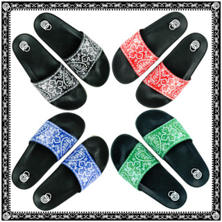 รองเท้าแตะแบบสวม Paisley รุ่นพื้น PVC