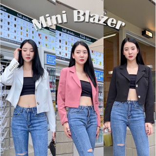 Mini basic blazer เบลเซอร์ทรงคลาสสิคสไตล์ครอปครึ่งตัวสุดเก๋ มี6สี