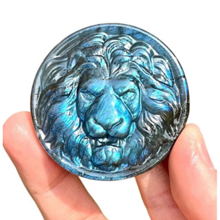 1 Pc Random Pick Natural Labradorite Lion Carved Decor,Quartz Animal Craft,Crystal Lion,Home Decor  Crystal Sculpture