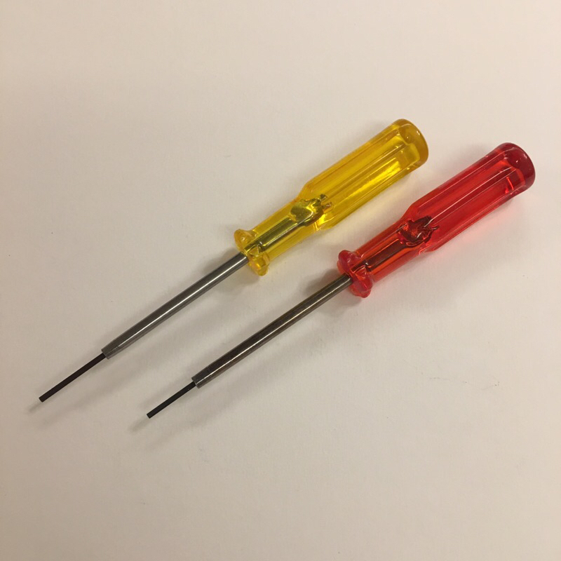 ไขควง,ไขเข็มหกเหลี่ยม,ไขเข็มจักรโพ้ง,ด้ามเหลือง,ด้ามแดง,อย่างดี ราคาต่ออัน