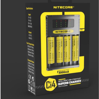 เครื่องชาร์จถ่าน Nitecore Ci4 รุ่นใหม่ ชาร์จถ่าน21700แบบมีวงจรได้ ของแท้เช็คโค๊ตได้