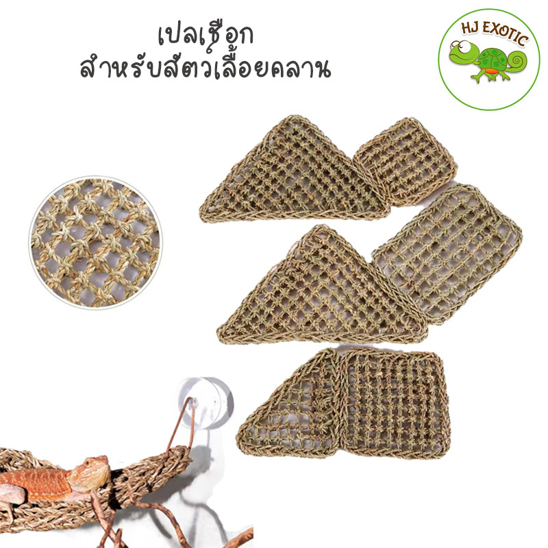 เปลญวน เปลเชือก ทำด้วยมือ สำหรับสัตว์เลื้อยคลาน กิ้งก่า ตุ๊กแก อิกัวน่า