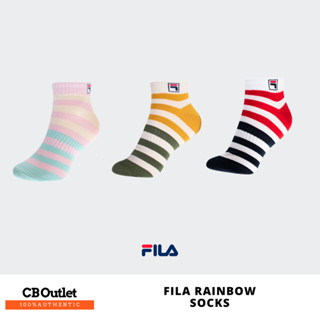 ถุงเท้าออกกำลังกาย ถุงเท้ากีฬา ถุงเท้าหุ้มข้อ FILA RAINBOW UNISEX CASUAL SOCKS