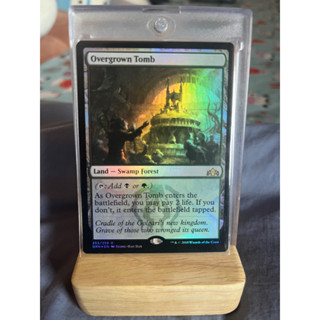 การ์ด MTG Overgrown Tomb Foil Land Magic the gathering EDH รุ่น GRN สภาพ Nm