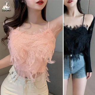เสื้อสายเดี่ยว เซ็กซี่ เสื้อสายเดี่ยวครอป ยอดนิยมในหมู่วัยรุ่น 💥พร้อมส่งจากไทย💥 L23130