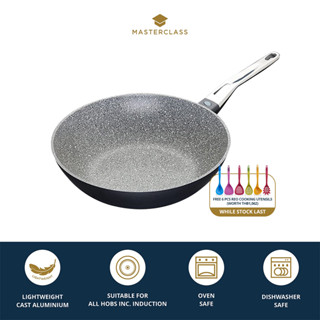 MasterClass Cast Aluminium Non-Stick Stir Fry Pan / Frying Wok / Kuali Tidak Melekat กระทะ