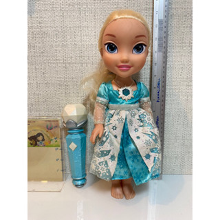 เจ้าหญิงelsa มีเสียง มีไฟที่สร้อย มีไมค์ค่ะ ของแท้ สภาพ95%