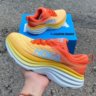 รองเท้าผ้าใบ วิ่ง🏃🏻‍♂️Hoka Bondi8 (wide){sz.36-45}สำหรับผู้ชายและผู้หญิง✔️สินค้าพร้อมส่งพร้อมกล่อง📦