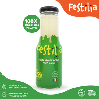 น้ำเลมอนมินต์100% ตราเฟสติเลีย 250 มล. FESTILIA100% SWEET LEMON MINT Juice250ml