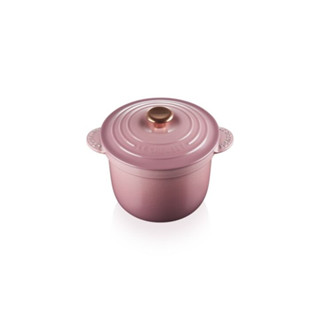 หม้อเหล็กหล่อไรซ์พอท สำหรับหุงข้าวขนาด 20cm RICE POT 20CM MAUVE PINK COPPER