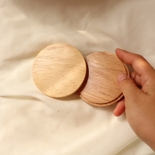 HOMTIAN | Wooden Lid ฝาไม้ปิดแก้วเทียน [สำหรับ Size L]