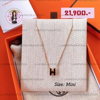 👜: New!! Hermes Pop H Mini RGHW Rose Dragee Necklace ‼️ก่อนกดสั่งรบกวนทักมาเช็คสต๊อคก่อนนะคะ‼️