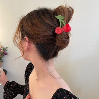 Jolie🍒 | Cherry drunk cute hair clip กิ๊บลายเชอร์รี่ กิ๊บหนีบผม กิ๊บติดผม