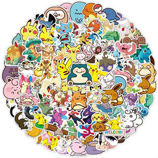 ชุดสติกเกอร์โปเกม่อน 100 ชิ้น มาใส่ของต่างๆกันเถอะ! ส่งตรงจากญี่ปุ่น