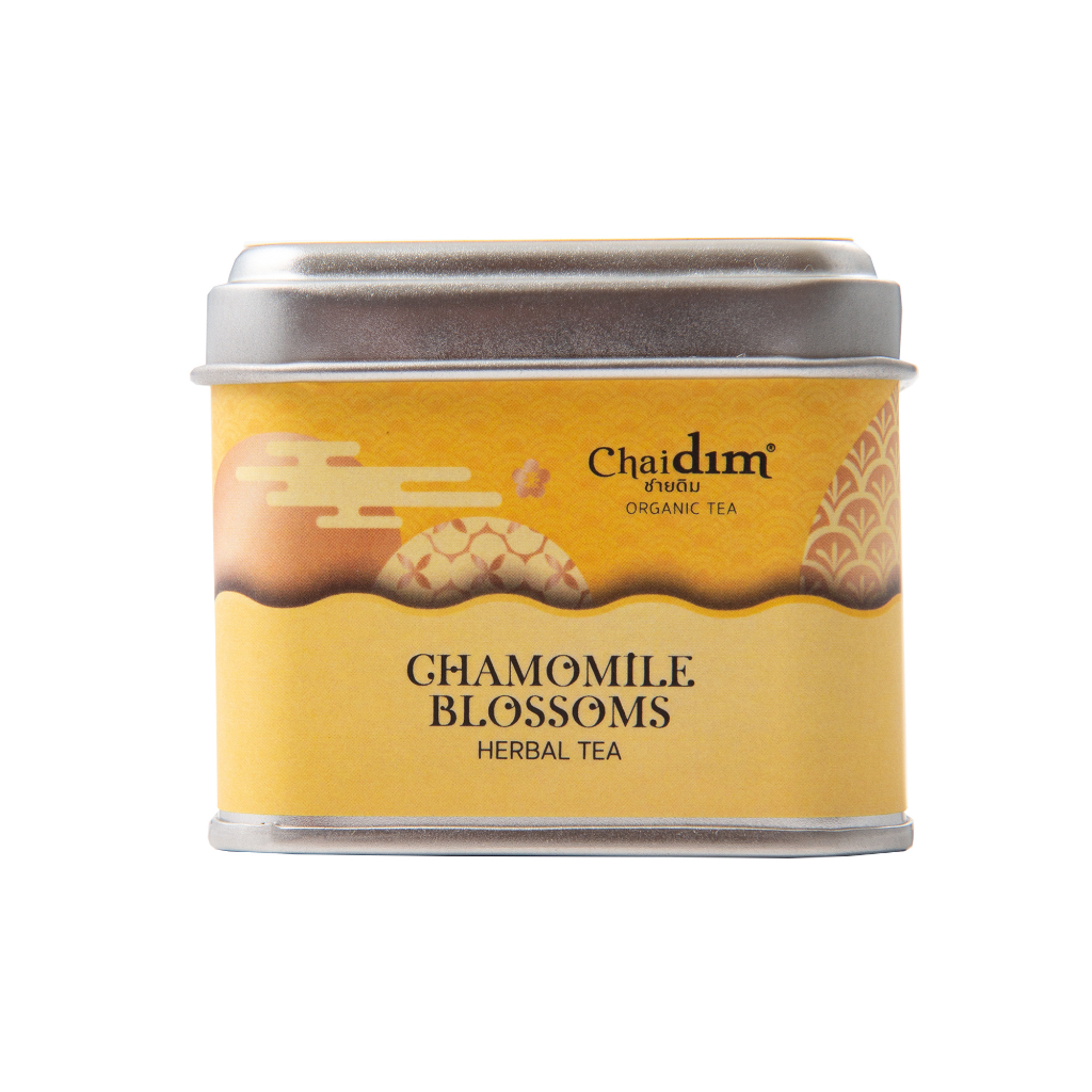 Chaidim Chamomile Blossoms Herbal Tea 5 Teabags ชายดิม ชาสมุนไพรดอกคาโมไมล์ บรรจุ 5 ถุงชา