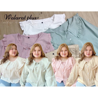 เสื้อแขนยาวแต่งปก ไม่ม่อ้วนน่าร๊ากกก
