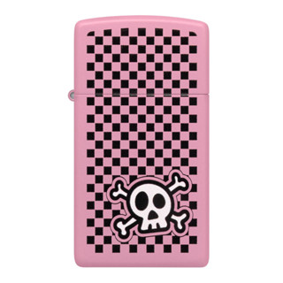 Zippo ไฟแช็กรุ่น 48680  Checkered Skull Design ของแท้ รับประกันตลอดชีวิต นำเข้าและจำหน่ายโดยตัวแทนจำหน่าย