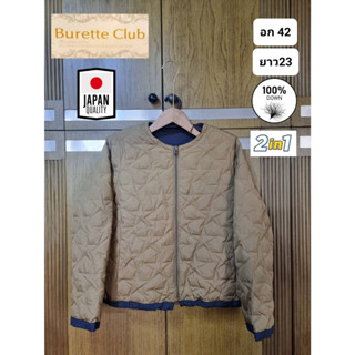 เสื้อกันหนาว เสื้อขนเป็ด เสื้อกันหนาวขนเป็ด แบรนด์ Burette Club จากญี่ปุ่น