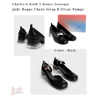 [Preorder] 🇸🇬 รองเท้า Charles&amp;Keith รุ่น Juby Hopps Chain-Strap DOrsay Pumps limited ไม่มีในไทย zootopia limited