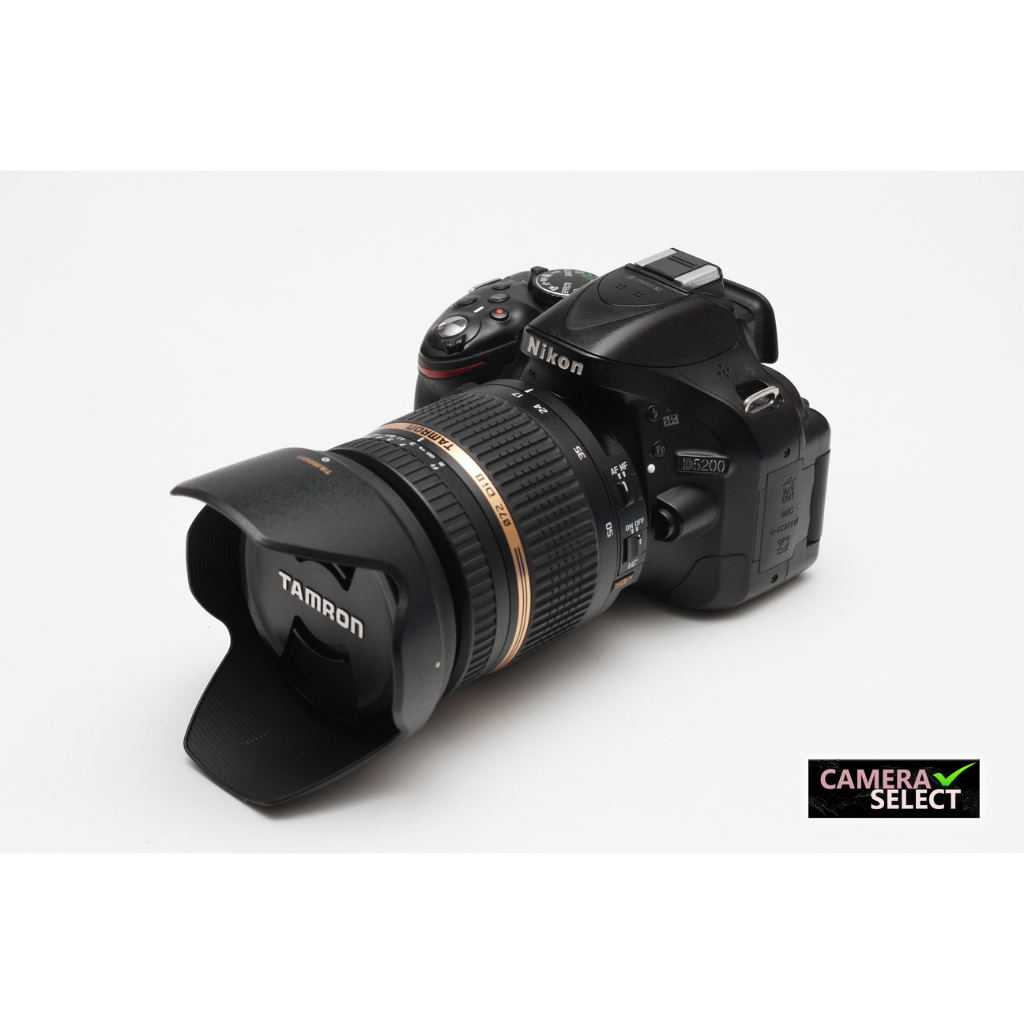 (มือสอง)กล้อง Nikon D5200+เลนส์Tamron 17-50 2.8 Di ii VC สภาพสวย ใช้งานปกติเต็มระบบ