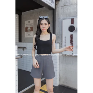 🌈 รุ่น B4 🌈 กางเกงขาสั้น ผ้าไอวี่หรือผ้าเปเป้ ซิปข้าง ราคาถูก S-2XL มีบริการเก็บปลายทาง