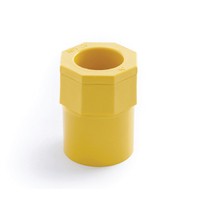 ข้อต่อเข้ากล่อง ร้อยสาย PVC(พีวีซี) เหลือง 1", 3/4"