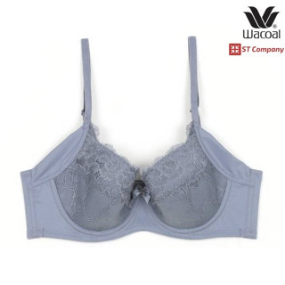 เสื้อใน Wacoal Basic Bra รุ่น WB9912 สีเทา (GY) 4/5 คัพ เสริมโครง เก็บกระชับทรง เก็บเนื้อข้างๆ ยกทรง วาโก้ ชุดชั้นใน บรา