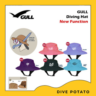 Gull Diving Hat New Function (Hole for snorkel) (Only L/XL 60cm )