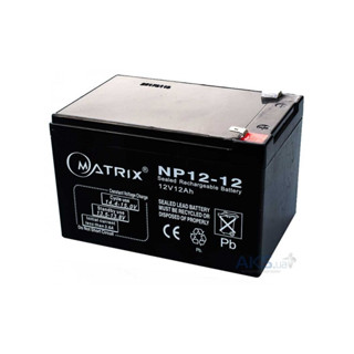 BATTERY UPS (แบตเตอรี่แห้ง) MATRIX รุ่น NP12-12 (12V , 12Ah)