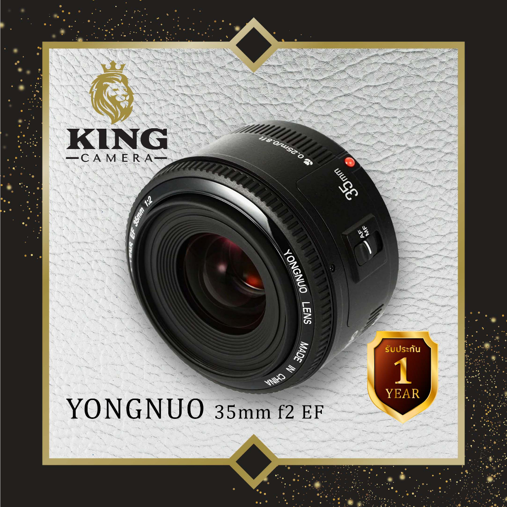 Yongnuo 35mm F2 CANON เลนส์ ออโต้โฟกัส สำหรับใส่กล้อง Canon DSLR ( YN AUTO FOCUS Lens 35 mm F2 ) ( AF / MF ) EF Mount
