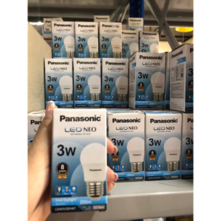 (สินค้าลดราคา) PANASONIC หลอดไฟ พานาโซนิค LED BULB NEO 3W แสงสีขาว