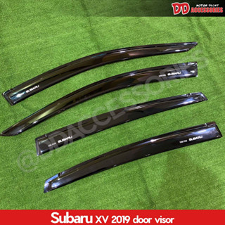 กันสาด  กันสาดน้ำฝน subaru XV 2019 2020 2021 สีดำ โฉมใหม่ล่าสุด สินค้ามีโลโก้
