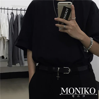 MONIKO เข็มขัด จี้ไม้กางเขน สไตล์เกาหลี สําหรับผู้หญิง และผู้ชาย
