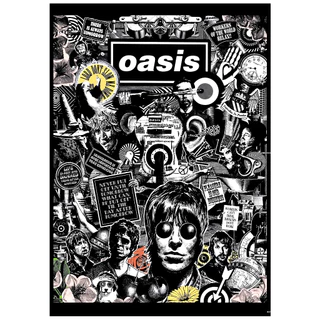 โปสเตอร์ วงดนตรี ร๊อค โอเอซิส oasis ขนาด A4