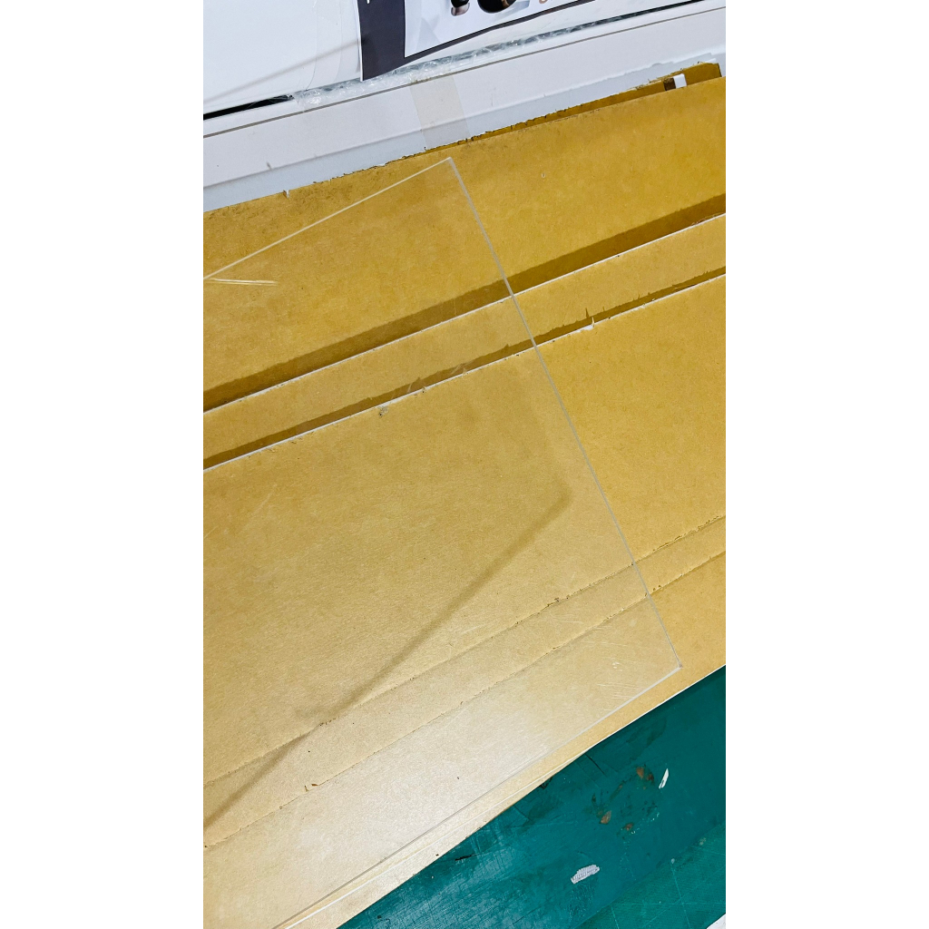 ⚡️ แผ่นอะคริลิค แผ่นเปล่า สีขาว และ แบบใส ความหนา 3 มิล