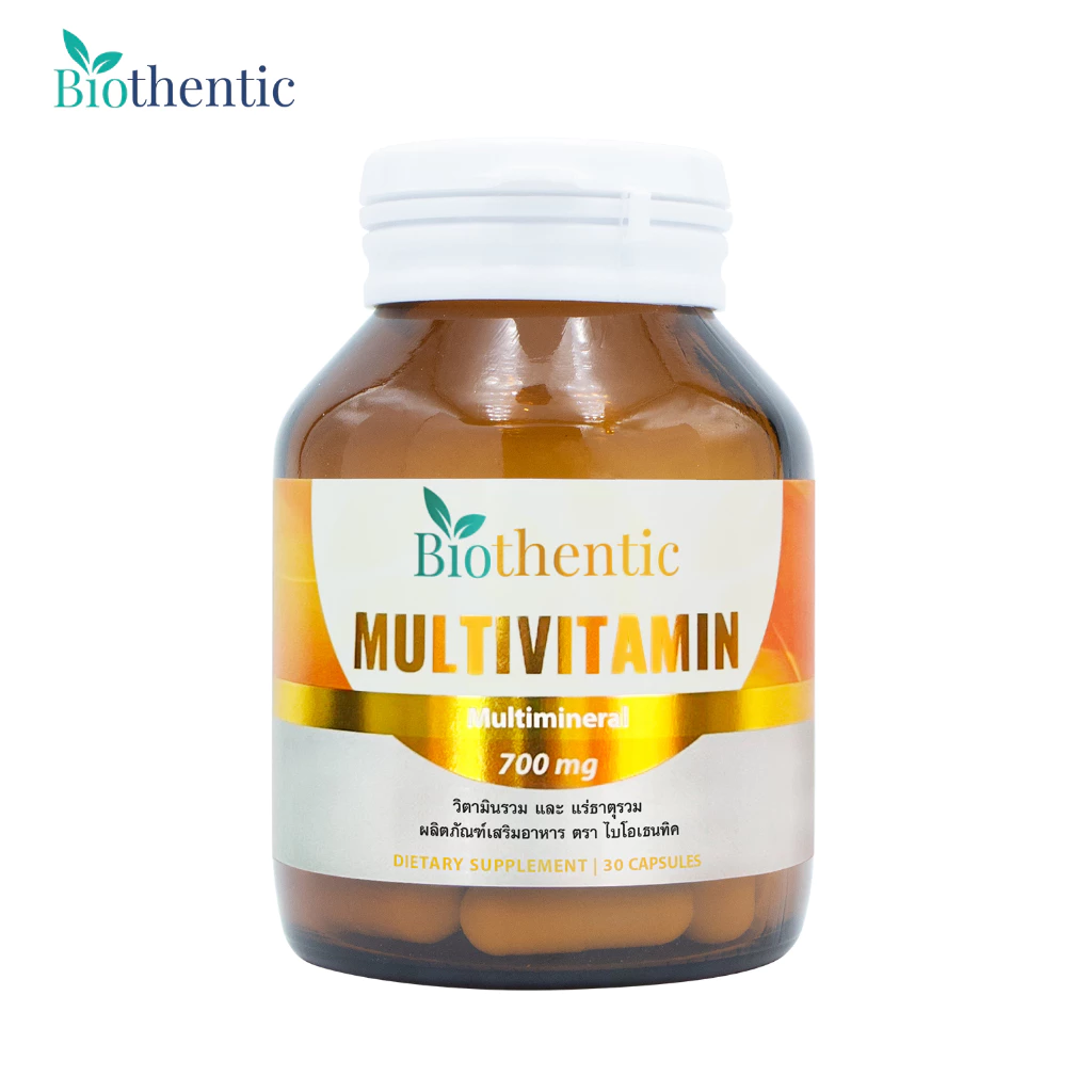 วิตามินรวม และ แร่ธาตุรวม x 1 ขวด ไบโอเธนทิค Multivitamin and Multimineral Biothentic Vitamin A B C D E K