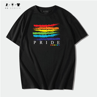 เสื้อสกรีนลาย PRIDE LGBT เสื้อยืดคอกลม พร้อมส่ง
