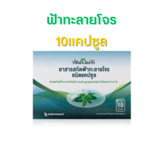 VITALKLARES ANDROGRAPHIS สารสกัดฟ้าทะลายโจร ชนิดแคปซูล ตรา ไวทัลแคลร์ 10 แผง