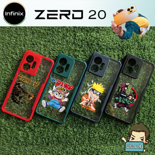 เคส  Ultra Hybrid ขอบยางกันกระแทก ฝาหลังใส (คละสีคละลาย ชุด 15) สำหรับ Infinix Zero 20