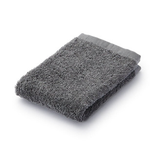 MUJI (มูจิ) ผ้าเช็ดมือ สีขาว/สีดำ ขนาด 34×35ซม