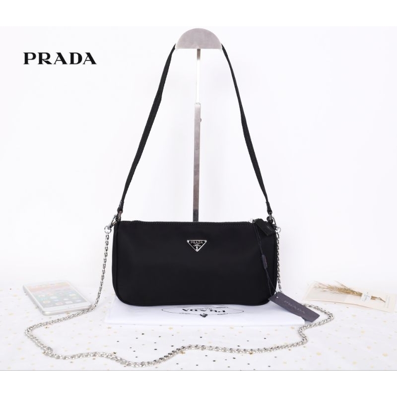 PRADA Tessuto Nylon Pochette Bag