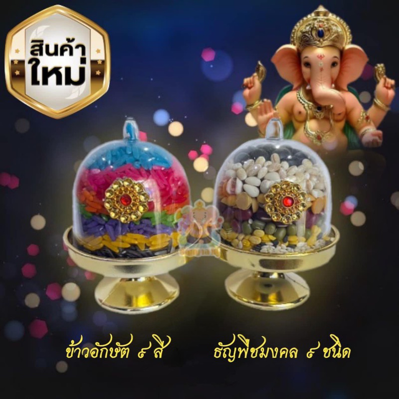️พานข้าวอักษัต 9 สี/ พานธัญพืชมงคล 9 ชนิด ️ – โปรปัง