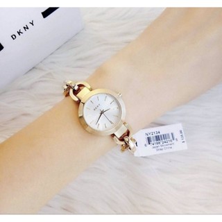 นาฬิกา DKNY SPRING 14 Womens Gold Tone Steel Bracelet &amp; Case Watch