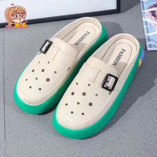 Anna shop รองเท้าแตะสวม ยางนิ่ม 💦 ทรงเท้าเรียว เสริมส้นต่ำ รองเท้าแฟชั่น 🚚 พร้อมส่ง T199