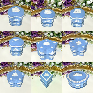 Wedgwood Jasperware Pale Blue Trinket Box Collection ตลับ กระปุก