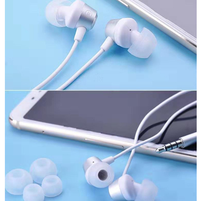 หูฟัง oppo MH130 3.5mm ไมโครโฟนในตัว ช่องทางซ้ายและขวา คุณภาพเสียง เปลือกโลหะ ของแท้  รับประกัน 1 ปี AA