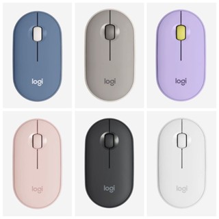 Logitech M350 Wireless Mouse เม้าส์ไร้สาย 2 ระบบ USB 2.4 Ghz&amp; Bluetooth® ที่ทันสมัย บาง ไร้เสียง