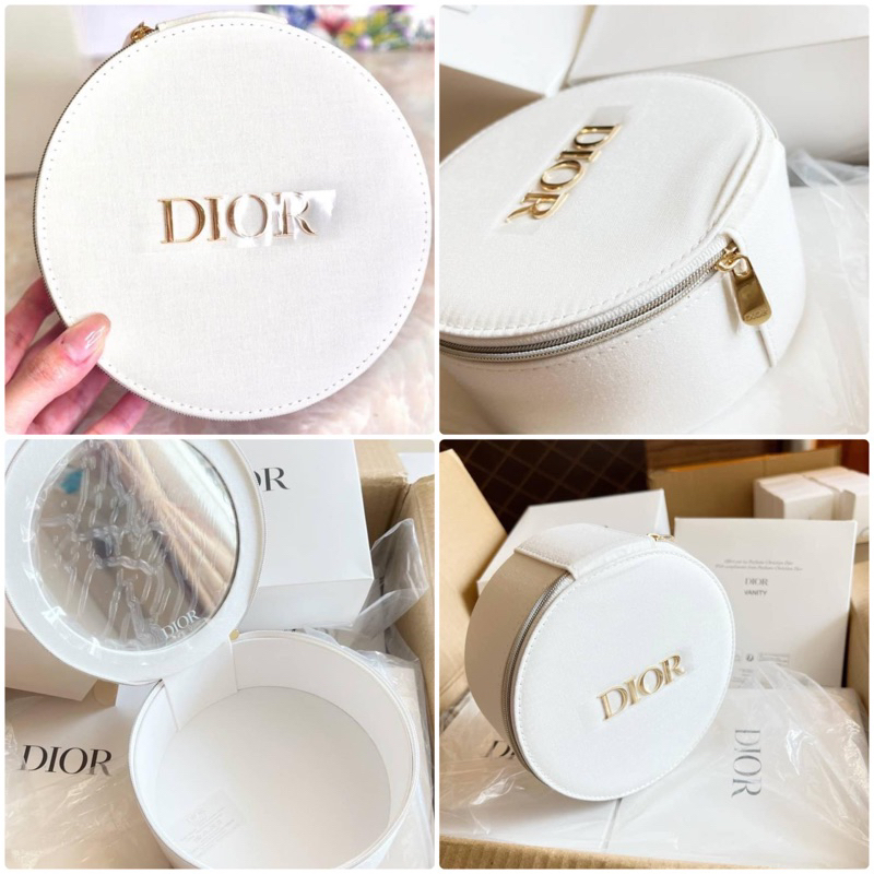 แท้💯 กระเป๋า Dior Vanity bag สีครีม พร้อมกล่องและถุงกระดาษค่ะ