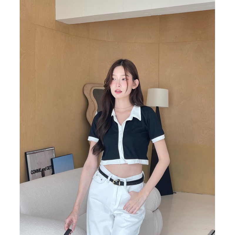 ✨Little Belt เข็มขัดหนังแต่งอะไหล่หัวเข็มขัดทอง สวยมากก💖 รูปที่ 5
